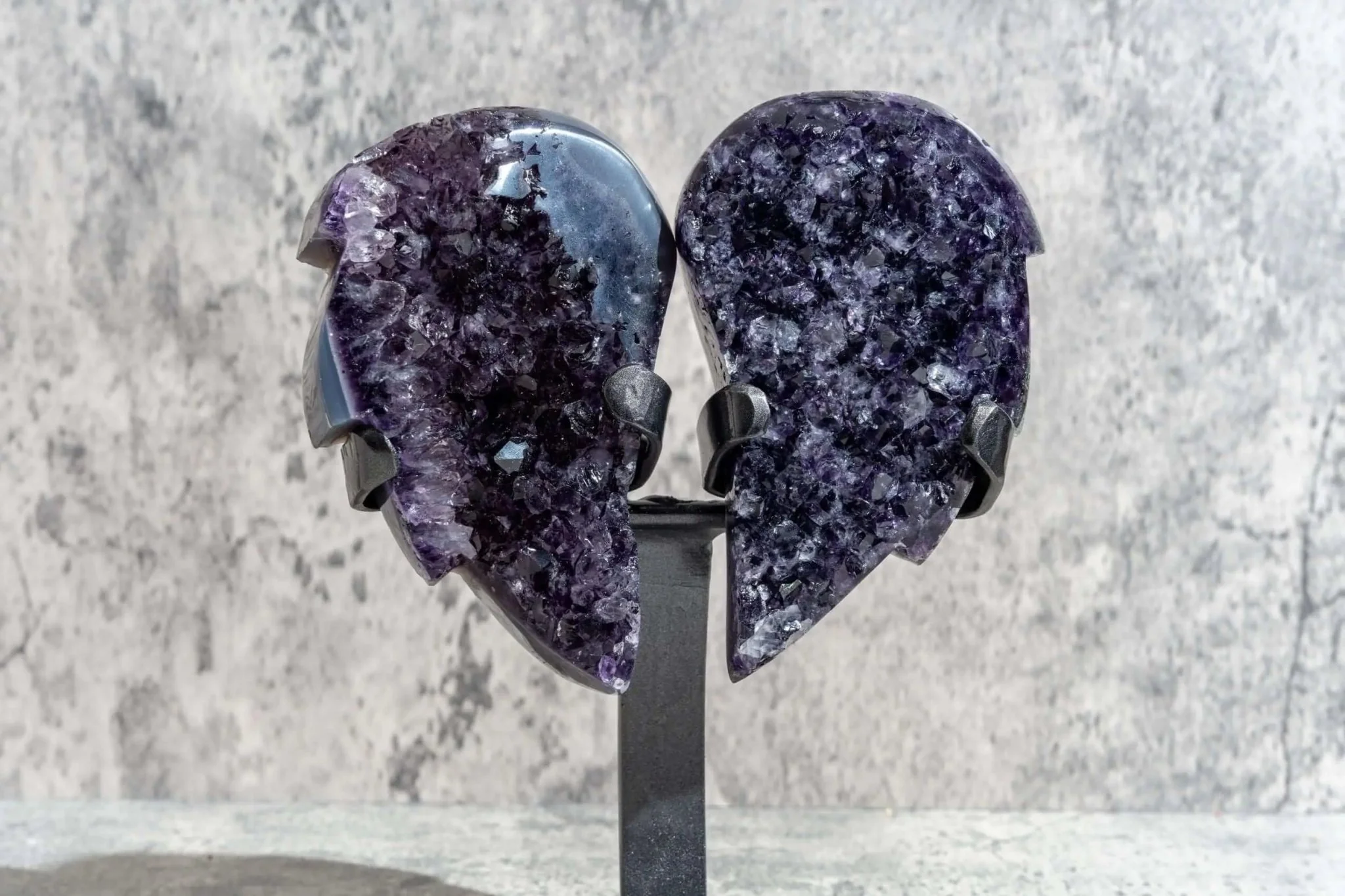 7.5" Dark Amethyst Angel Wing Pair - Image 3