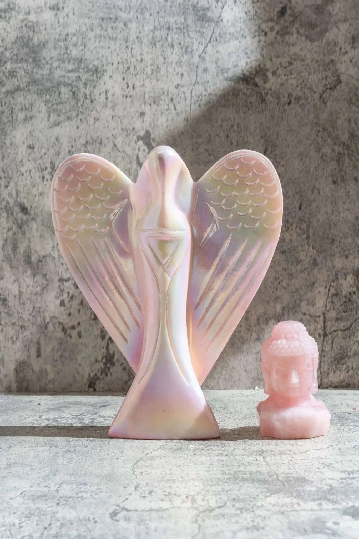 8" Angel Aura Crystal Angel Statue For Loving Guidance - Image 4