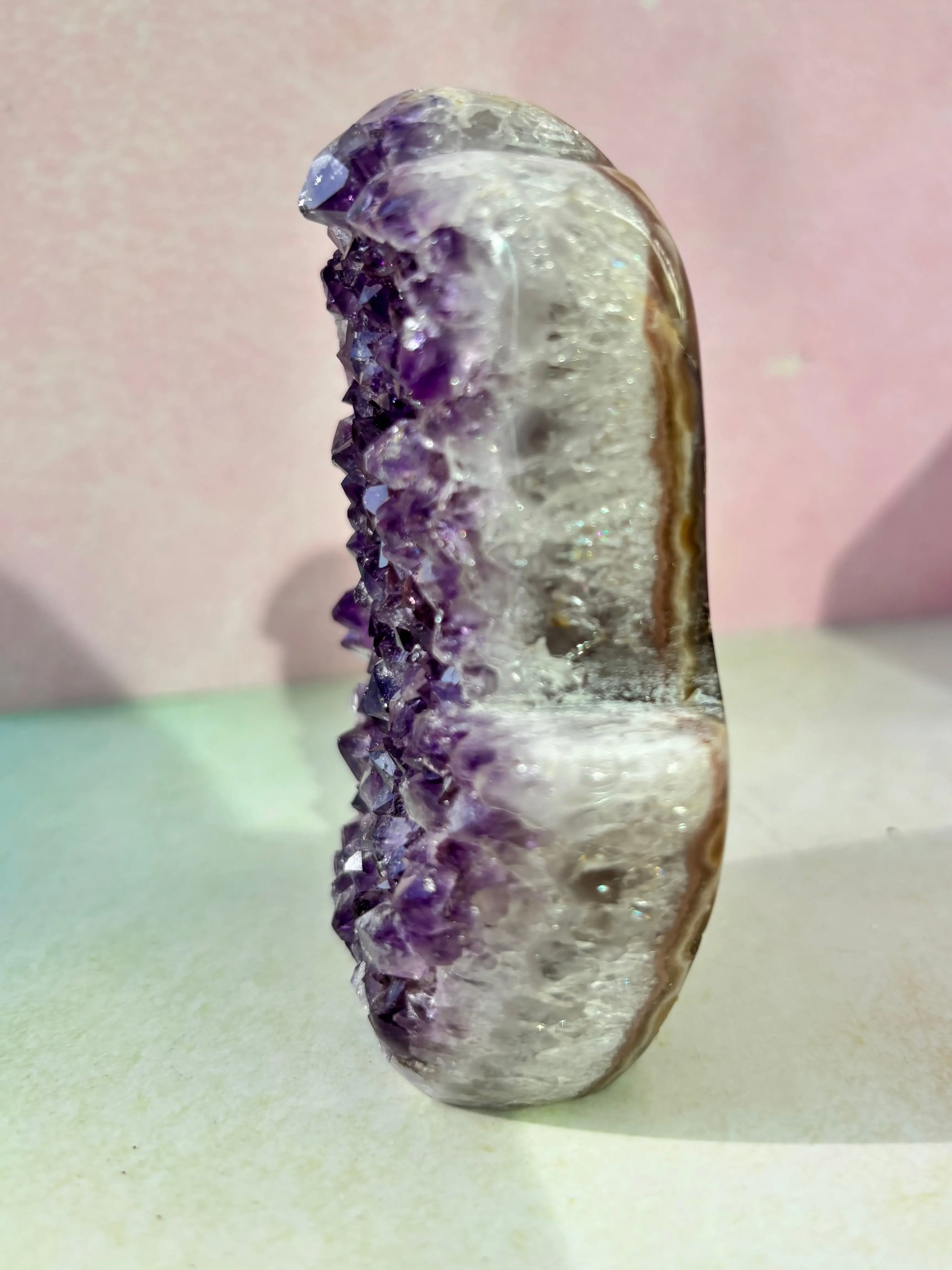 Crystalline Amethyst Hamsa Hand - Image 3