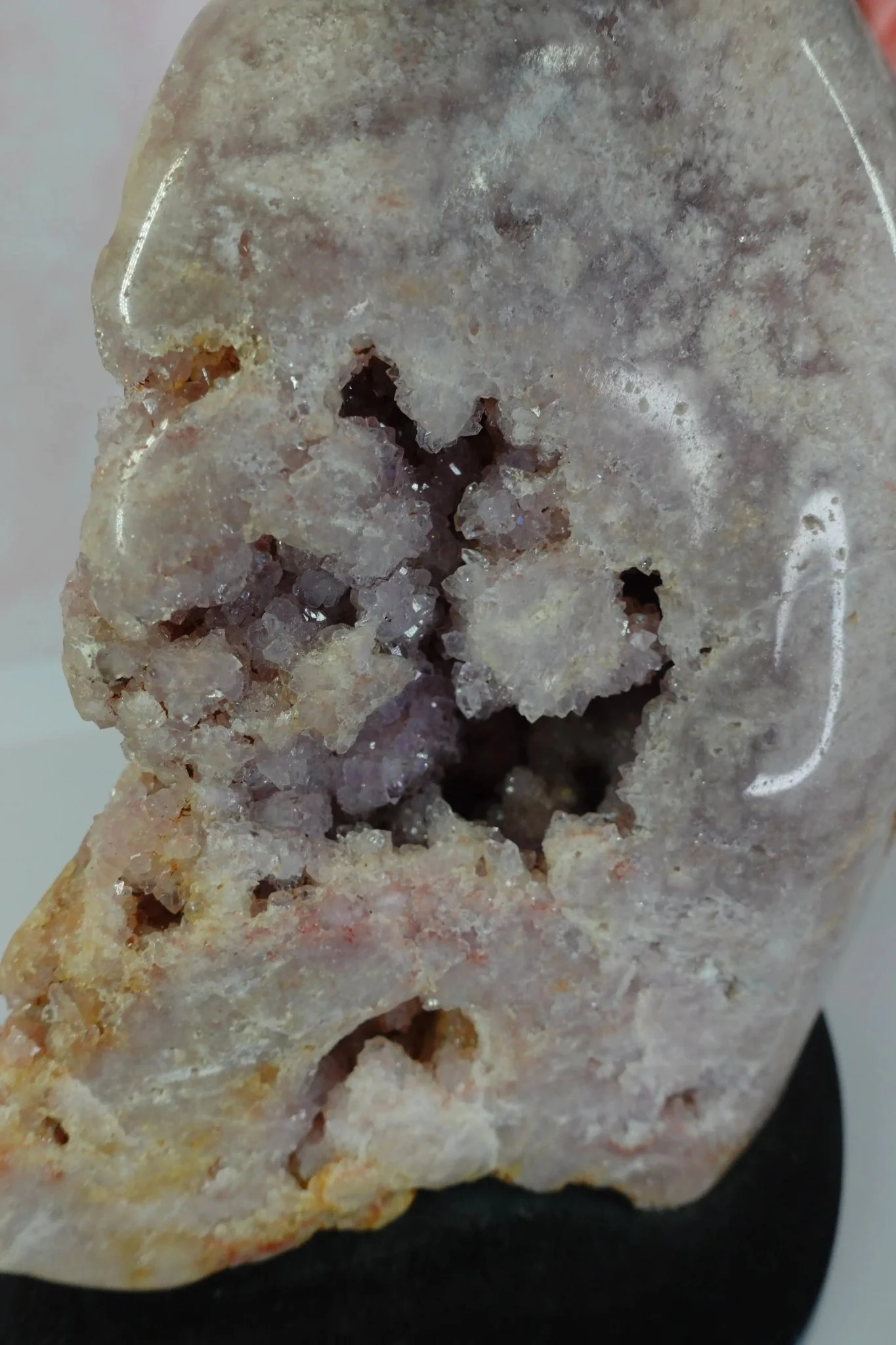 Golden Healer Crystal Butterfly on Pink Amethyst Base - Image 4