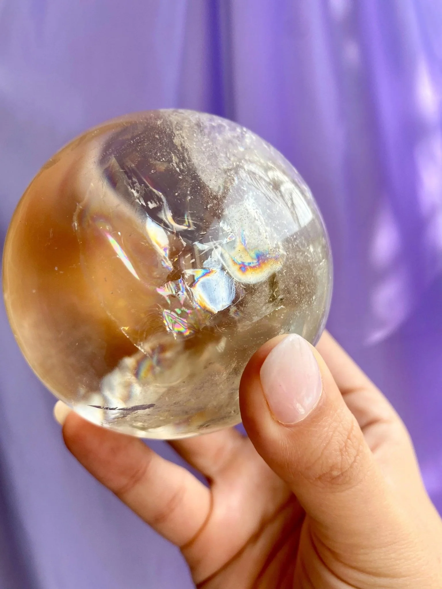 High Quality Champagne Citrine Spheres For Abundance - Image 3