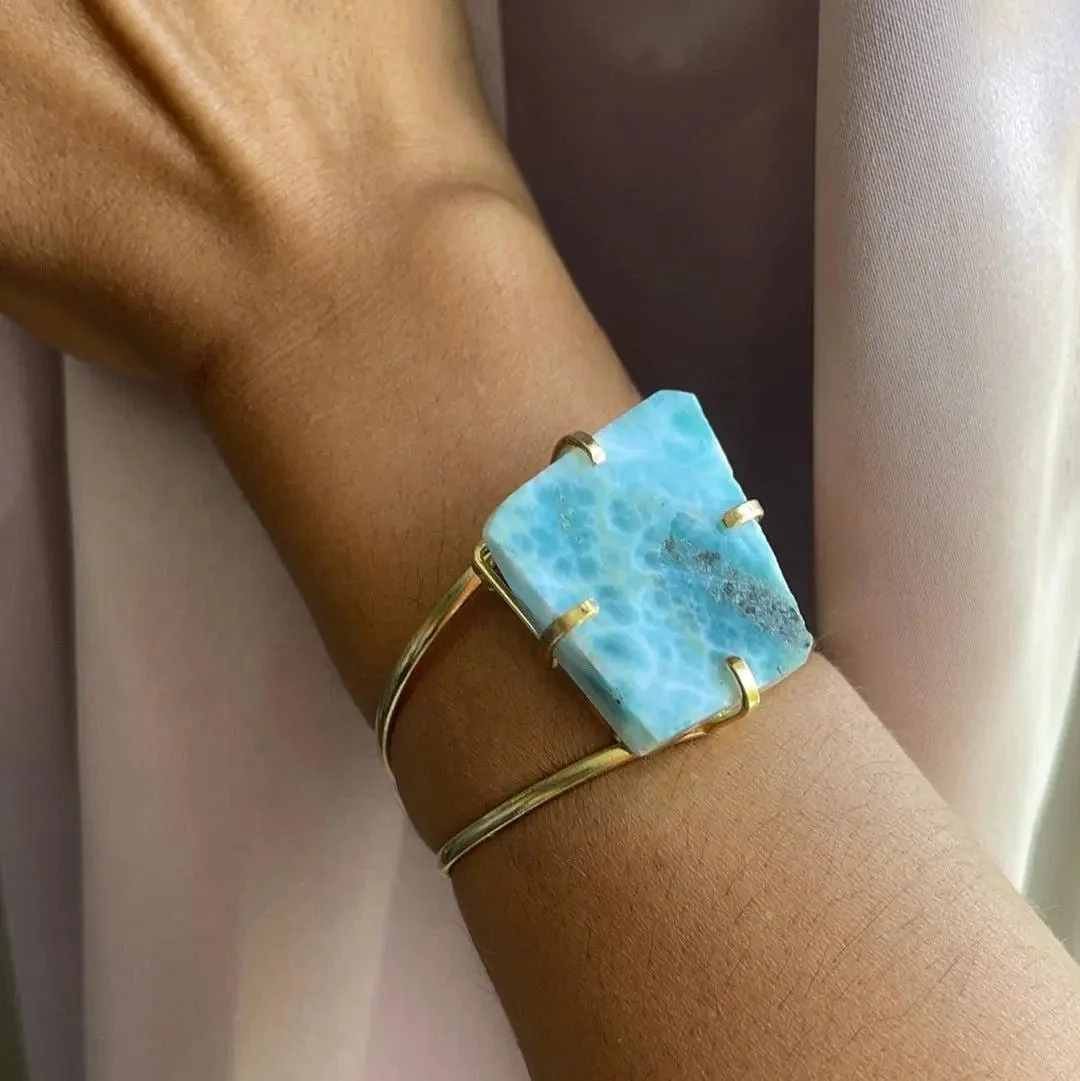 Larimar Cuff Bracelet - Image 4
