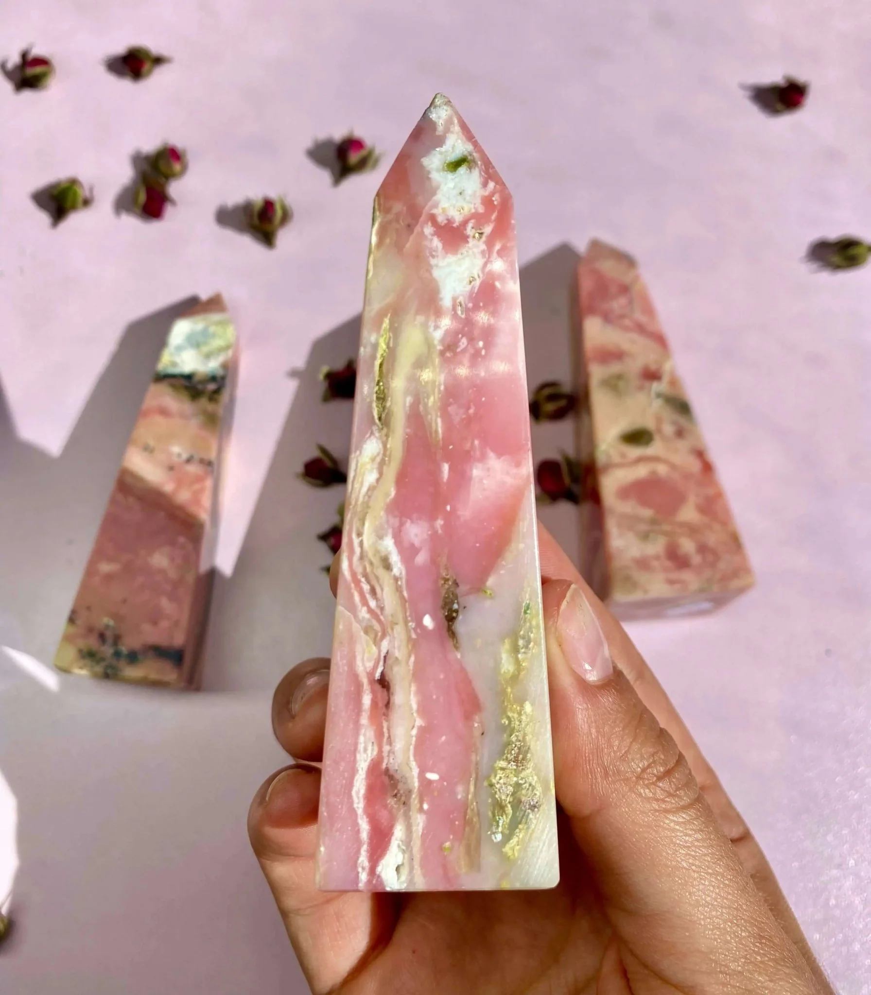 Peruvian Pink Opal Towers for Heart Healing - Image 3