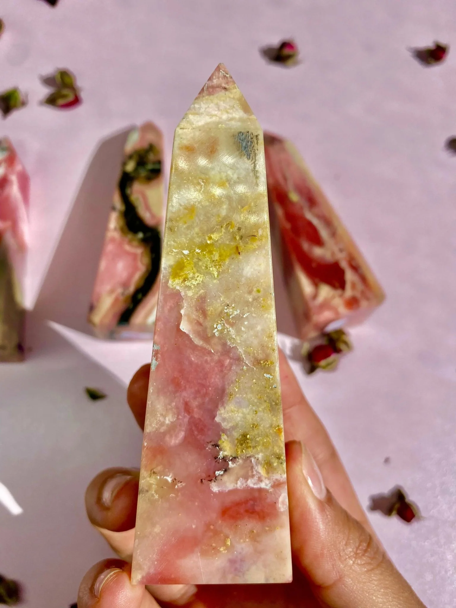 Peruvian Pink Opal Towers for Heart Healing - Image 6