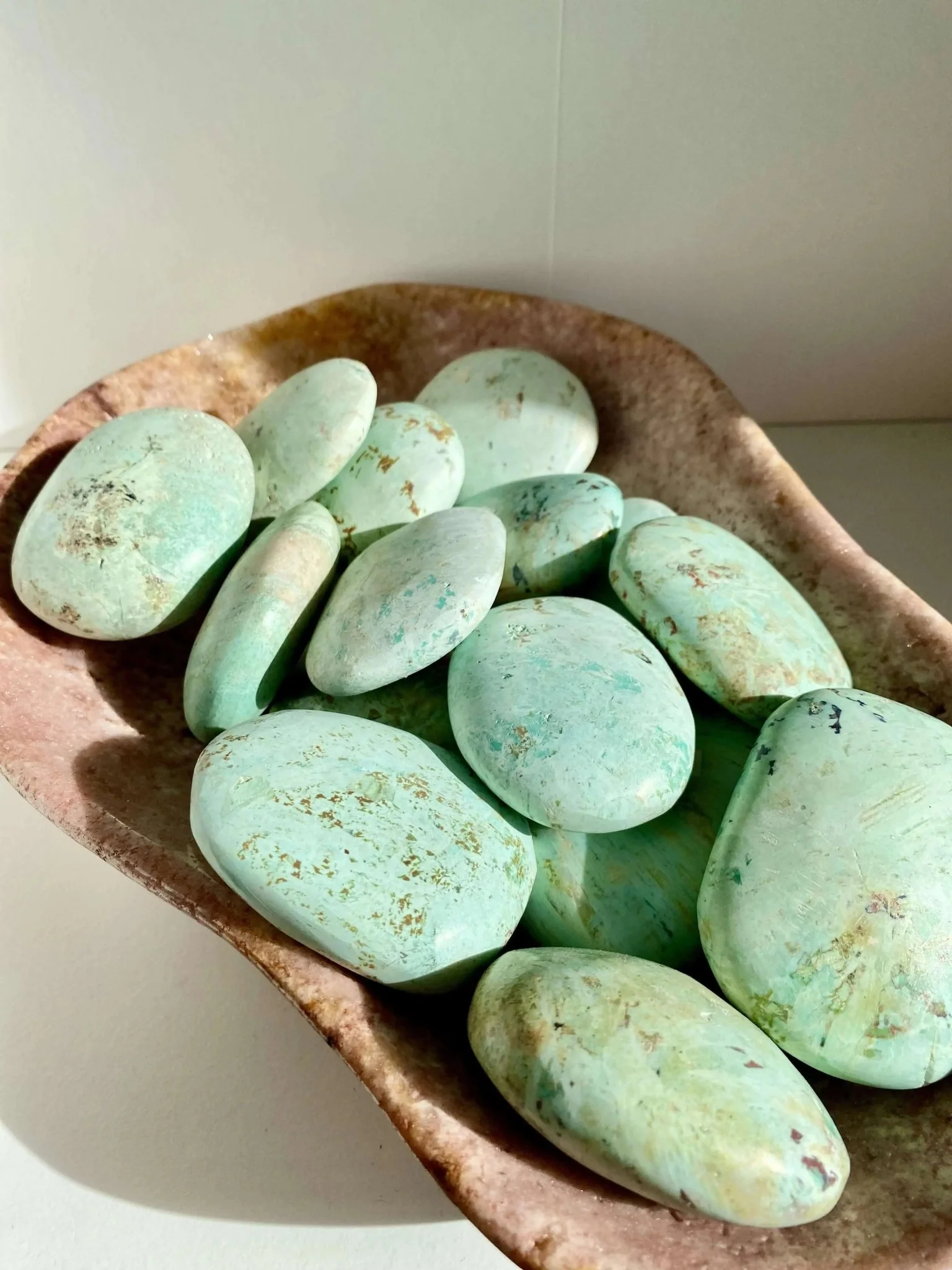 Peruvian Turquoise Palm Stones For Inner Wisdom - Image 3