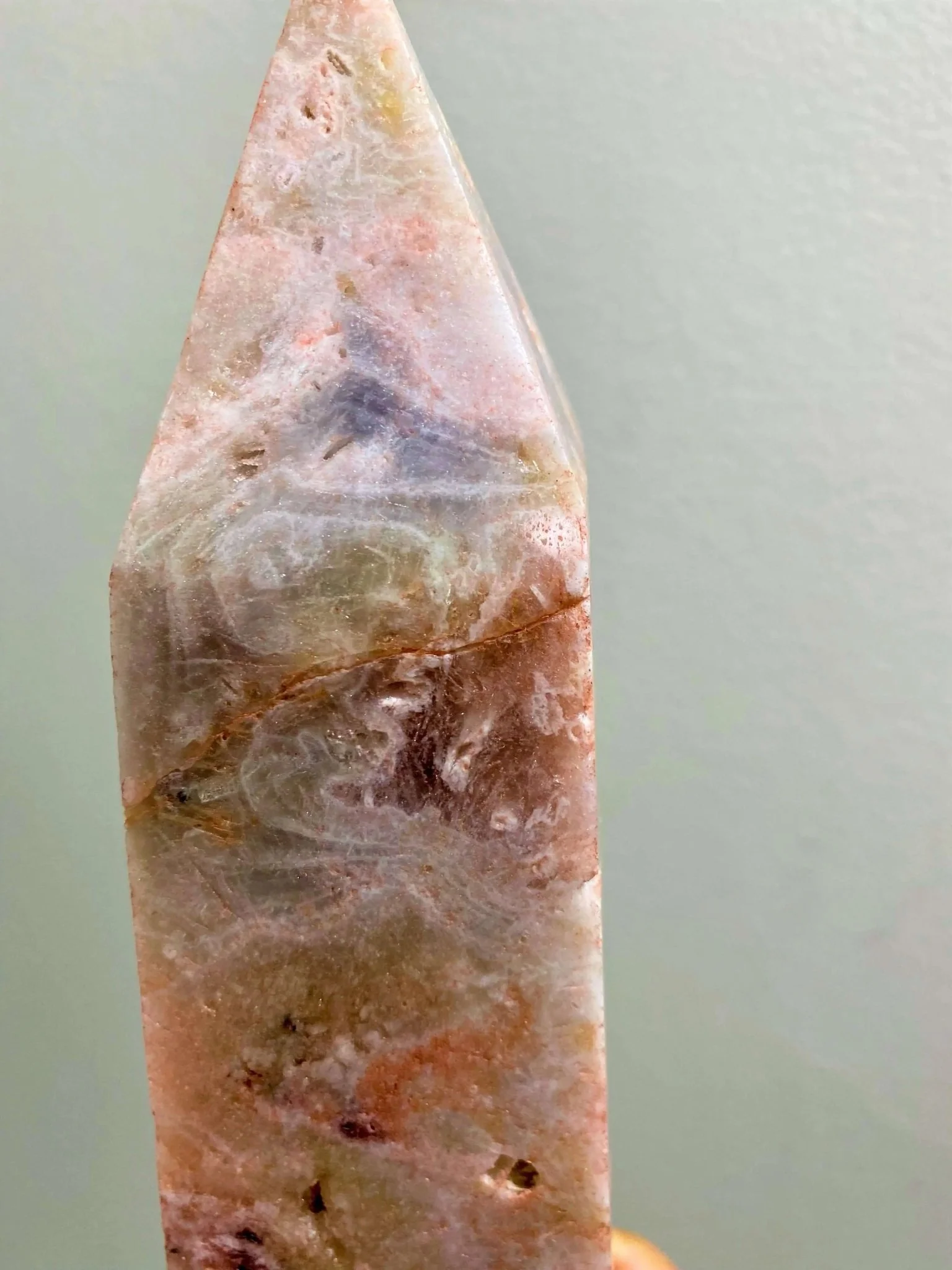13" Pink Amethyst Tower - Image 4