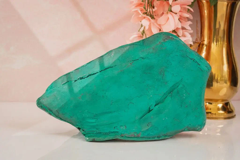 Rare Natural Green Malachite with Blue Chrysocolla Freeform from Congo 9.8 lbs - Image 3