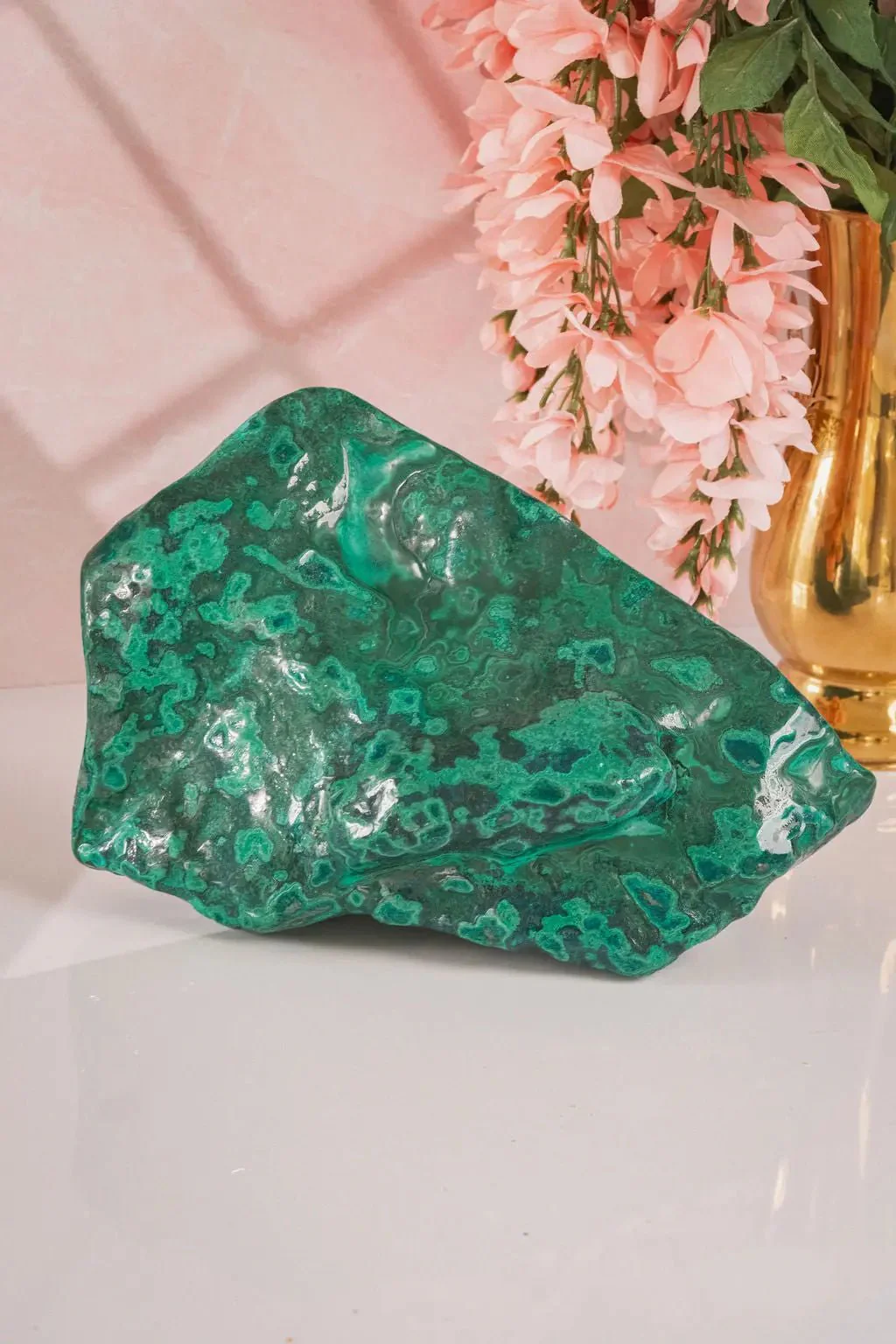 Rare Natural Green Malachite with Blue Chrysocolla Freeform from Congo 9.8 lbs - Image 6