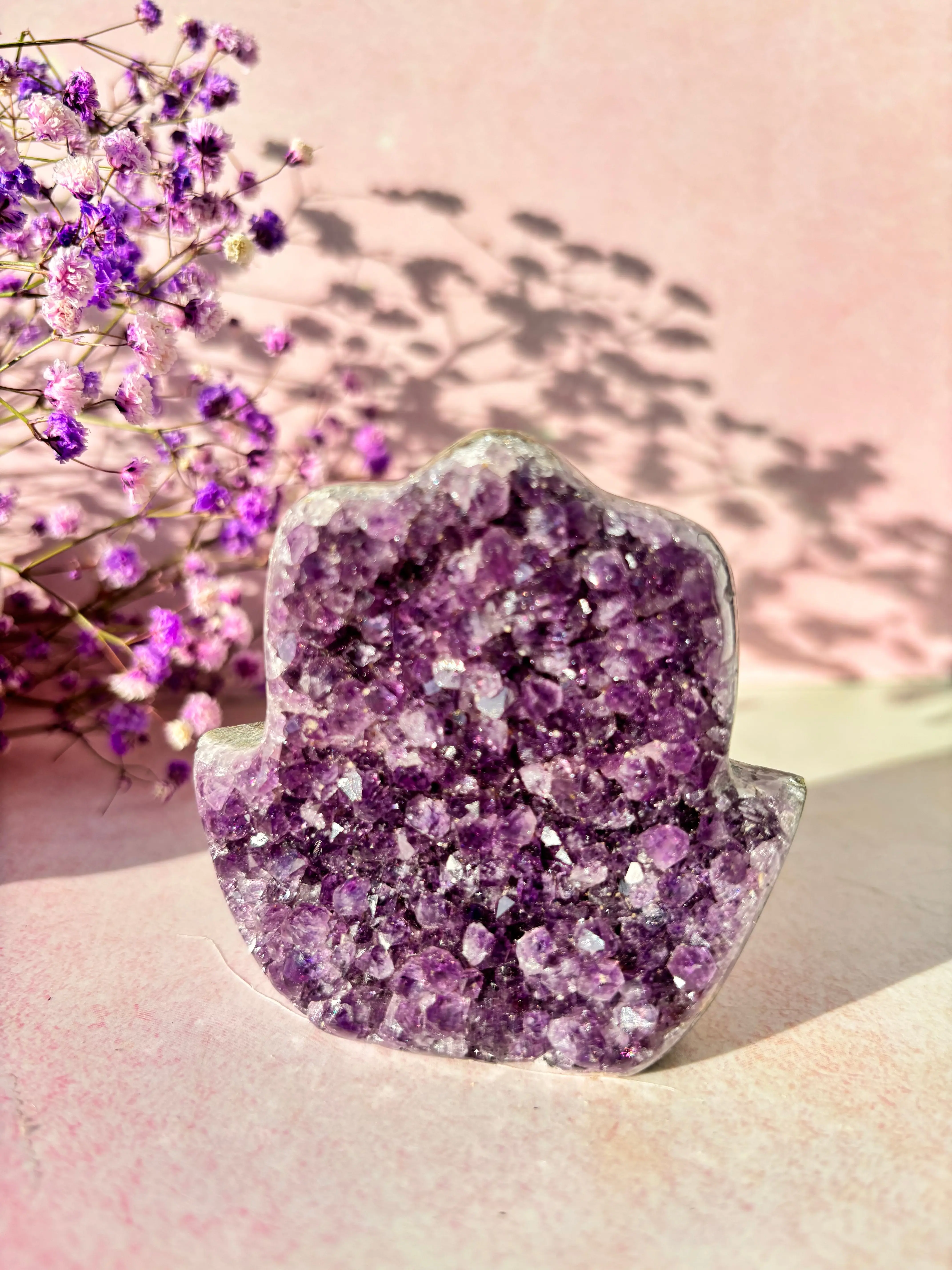 Radiant Amethyst Hamsa Hand - Image 3