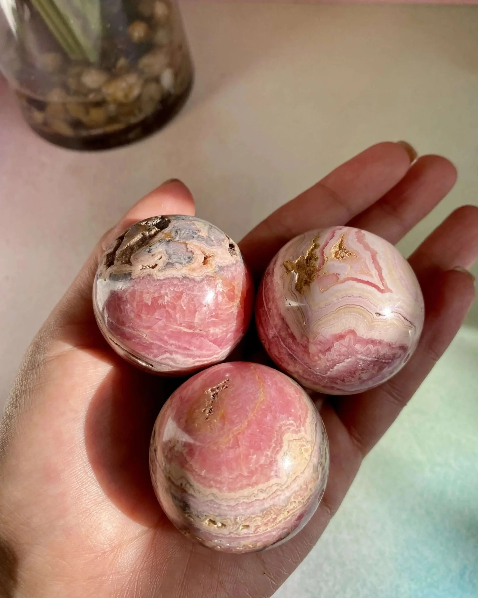Rhodochrosites Spheres  For Love & Compassion - Image 3